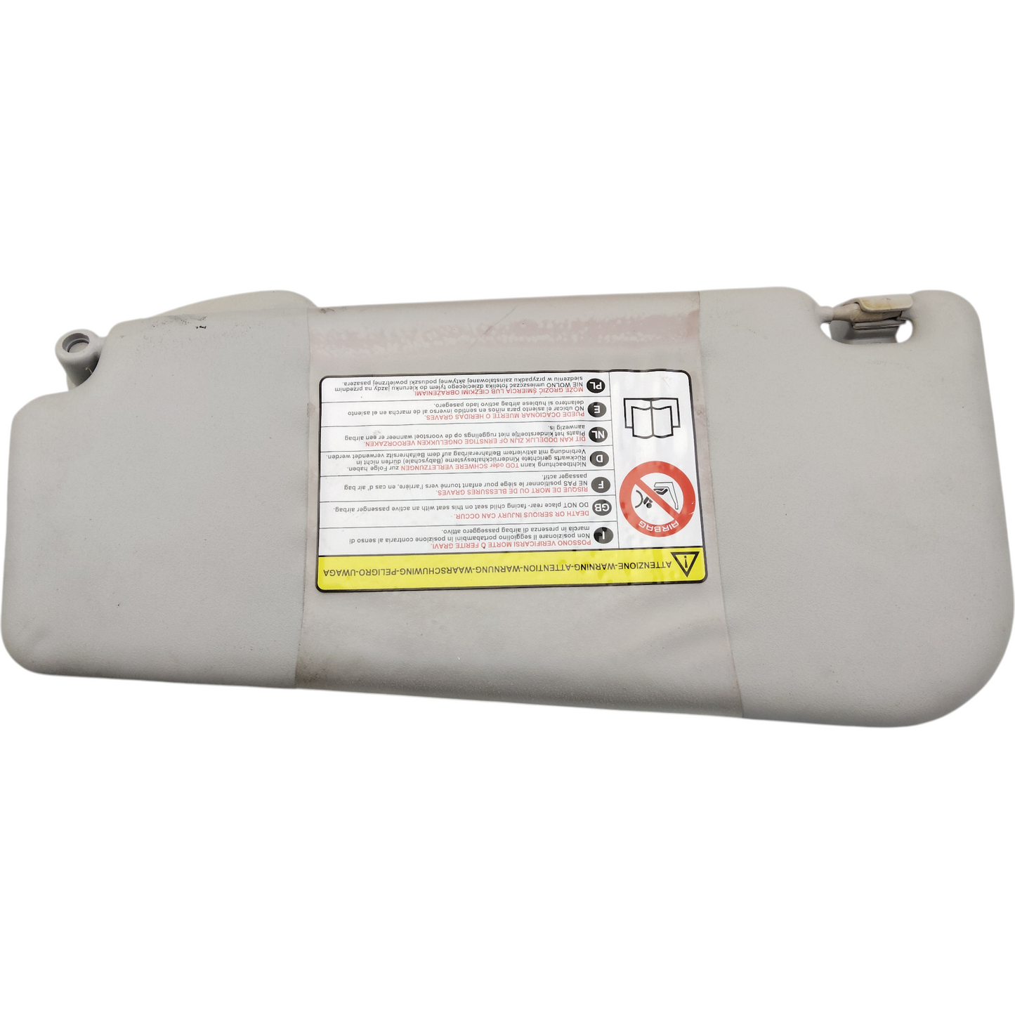 Pannello Alette  Parasole Destro FIAT PUNTO EVO/PUNTO 3 Serie