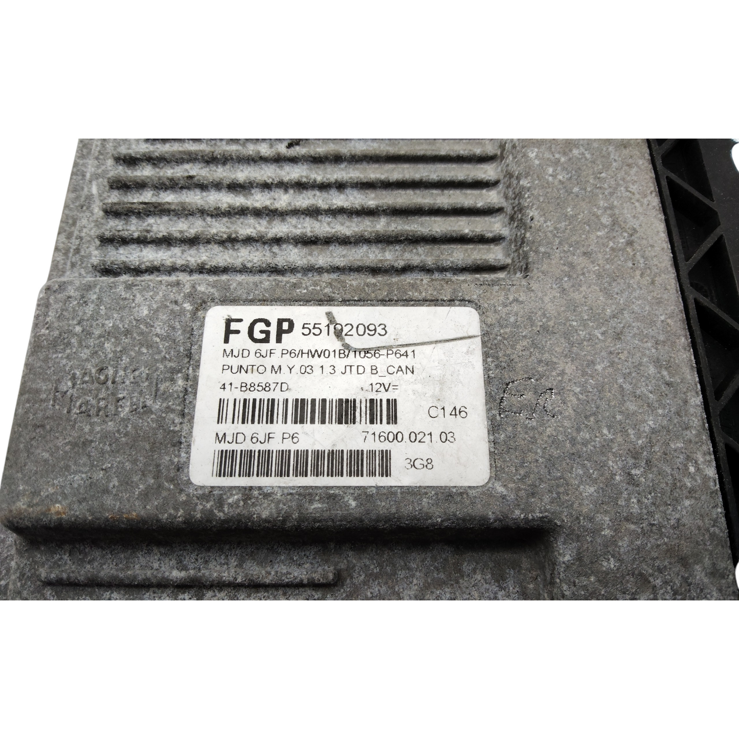 Centralina Iniezione FIAT PUNTO 2 Serie 188 1.3 Diesel 51 kW 188A9000