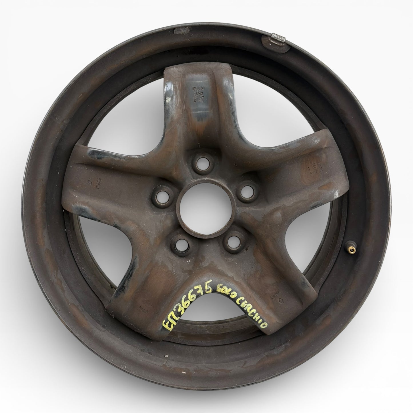 Cerchio in Ferro Raggio 16 RENAULT MEGANE 3 Serie 61/2JX16H2 ET47 5 Fori