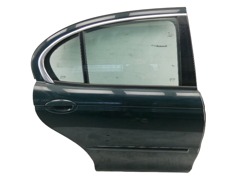 Porta posteriore destra jaguar x-type (2001 - 2009) sportello verde vetro