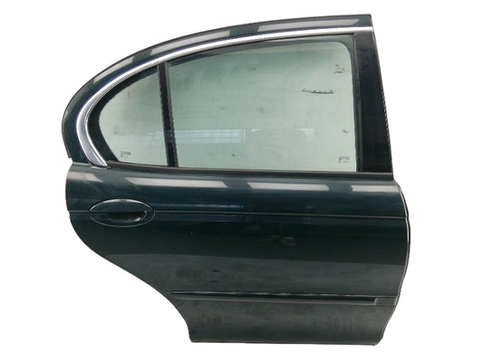 Porta posteriore destra jaguar x-type (2001 - 2009) sportello verde vetro