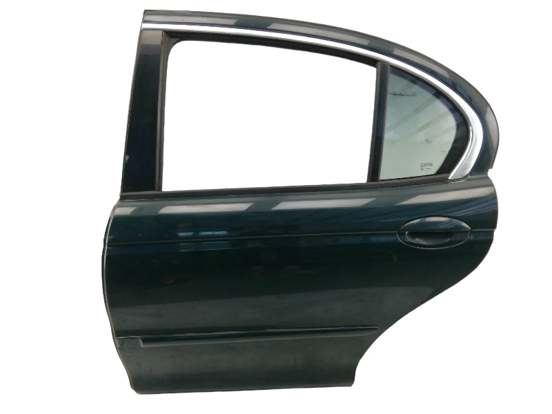 Porta posteriore sinistra jaguar x-type (2001 - 2009) sportello verde vetro