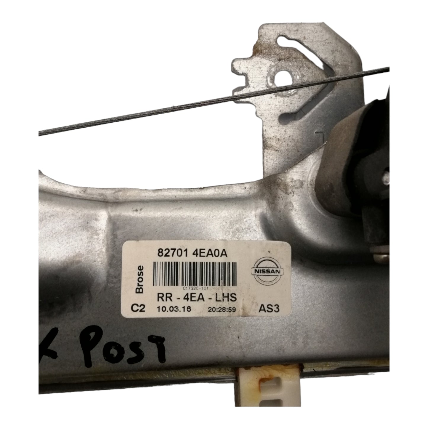 Alzacristallo Alzavetro Posteriore Sinistro NISSAN QASHQAI II