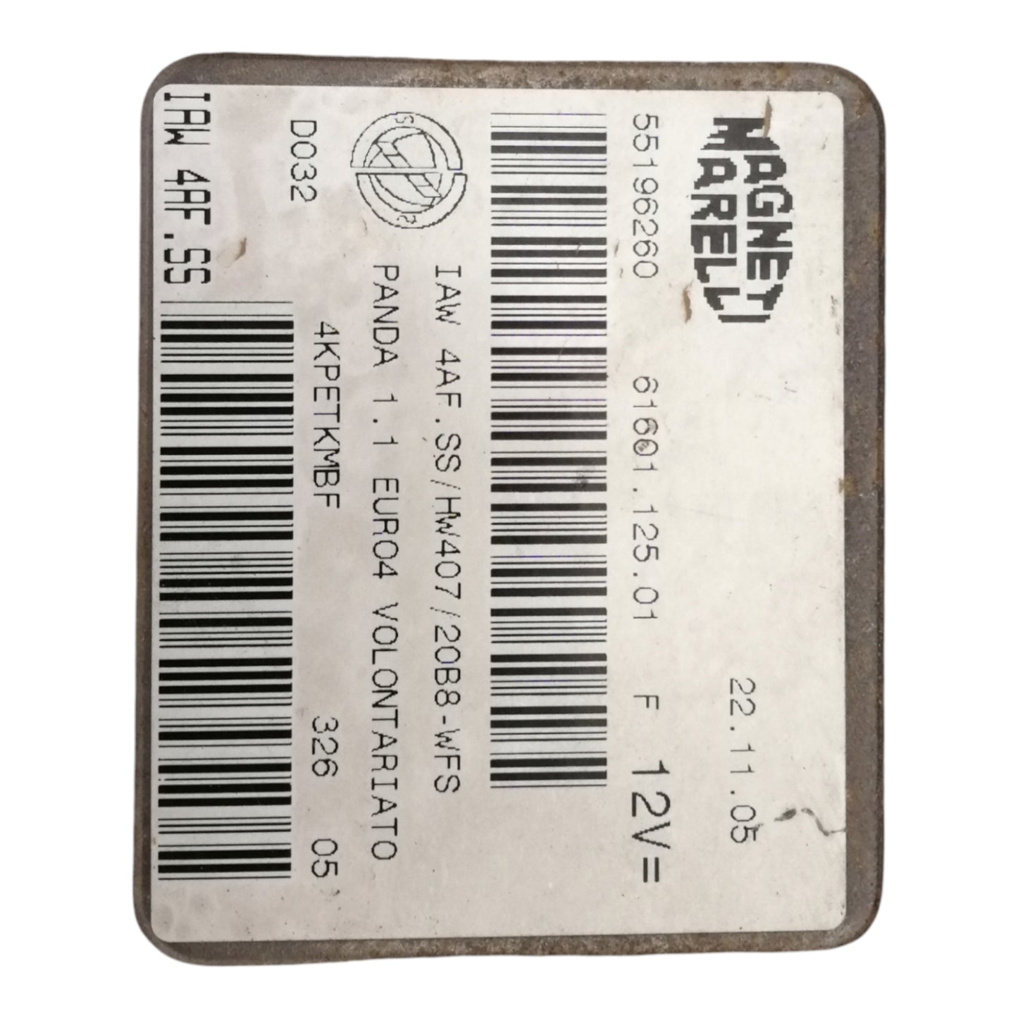 Centralina Iniezione FIAT PANDA 2 Serie 1.1 Benzina MOTORE 187A1000