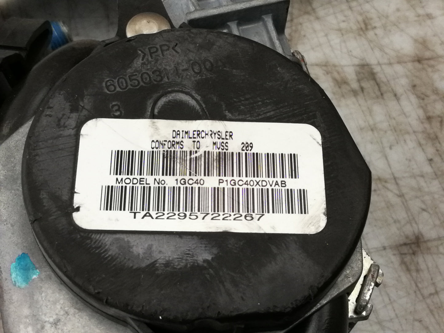 Cintura Di Sicurezza Sedile Anteriore Destro DODGE CALIBER