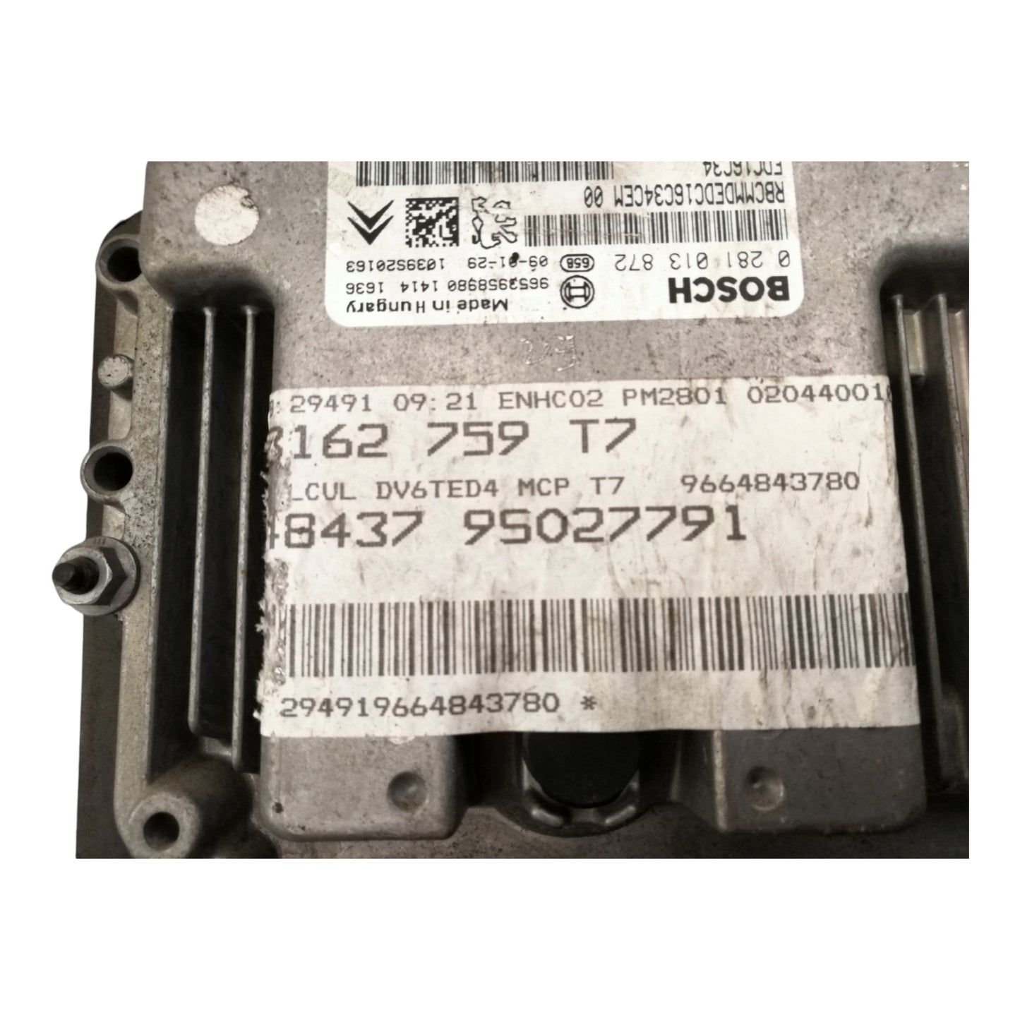 Centralina Iniezione PEUGEOT 308 1 Serie SW 1.6 HDi Motore 9HZ