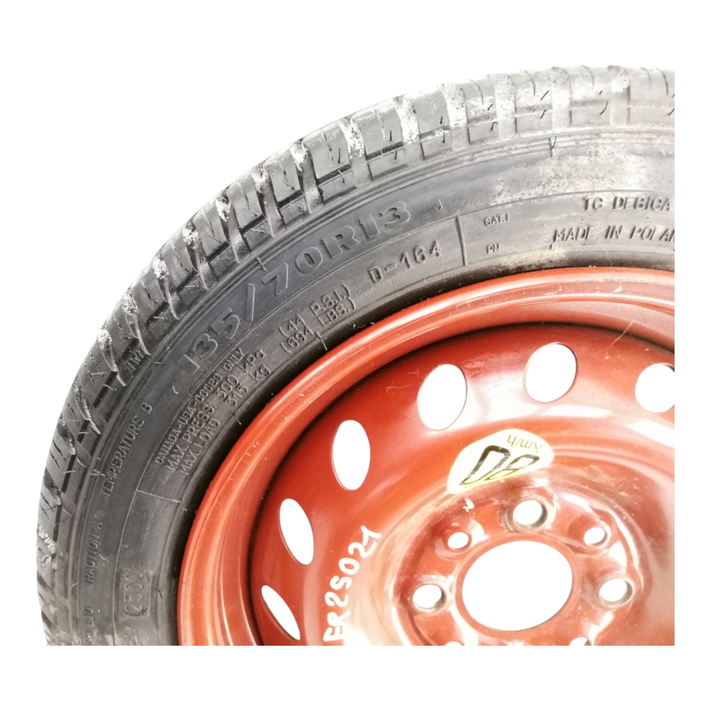 Cerchio Ruota Di Scorta OPEL AGILA A - Raggio 13 ET33 4 Fori 135/70 -