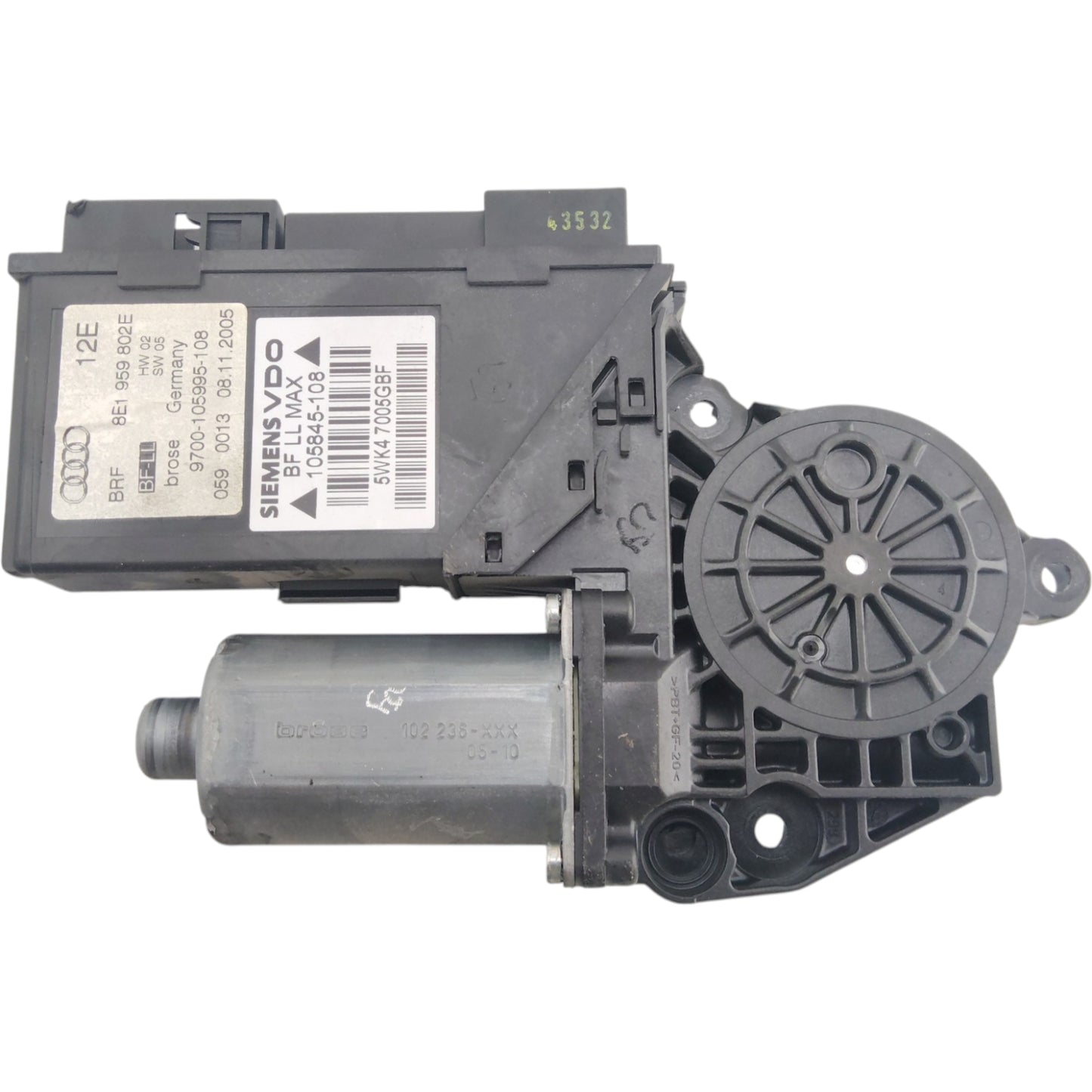 Motorino Alzacristallo Porta Anteriore Destro AUDI A4 8EC 8E2 8E5 8ED
