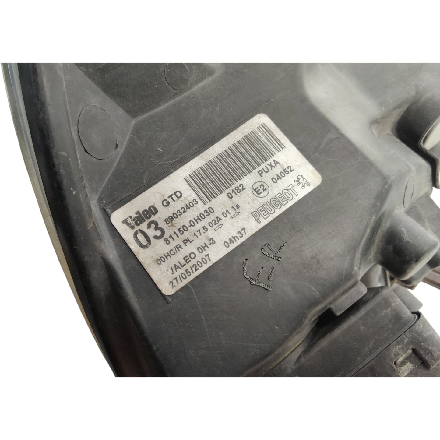 Faro Proiettore Anteriore Sinistro PEUGEOT 107 Pre-Restyling