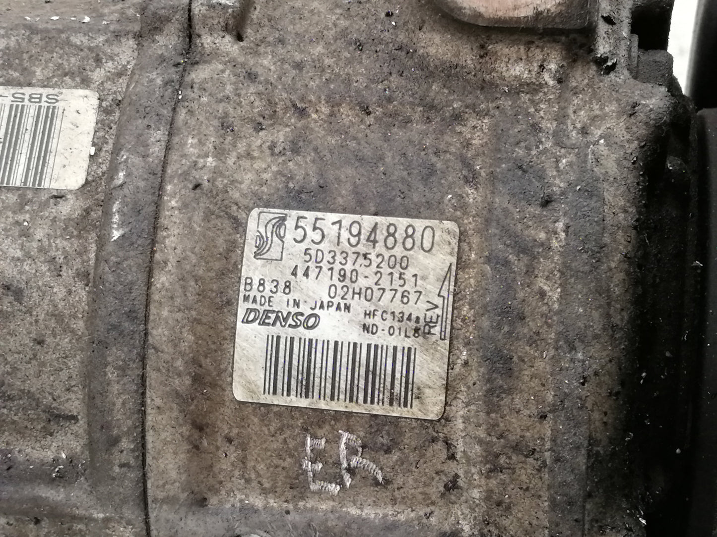 Compressore Aria Condizionata Ac FIAT PUNTO EVO/QUBO 1.4 Benzina GPL