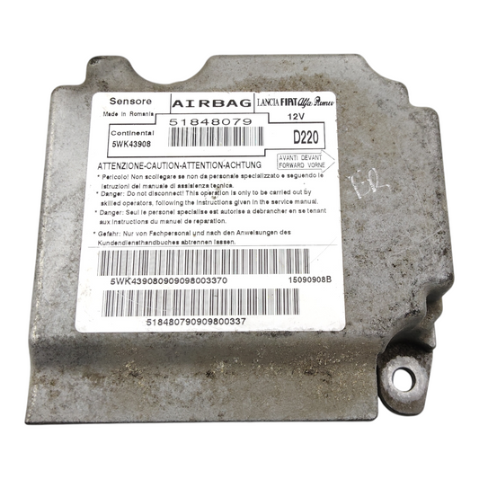 Centralina Airbag FIAT 500 2 Serie Berlina Cabrio