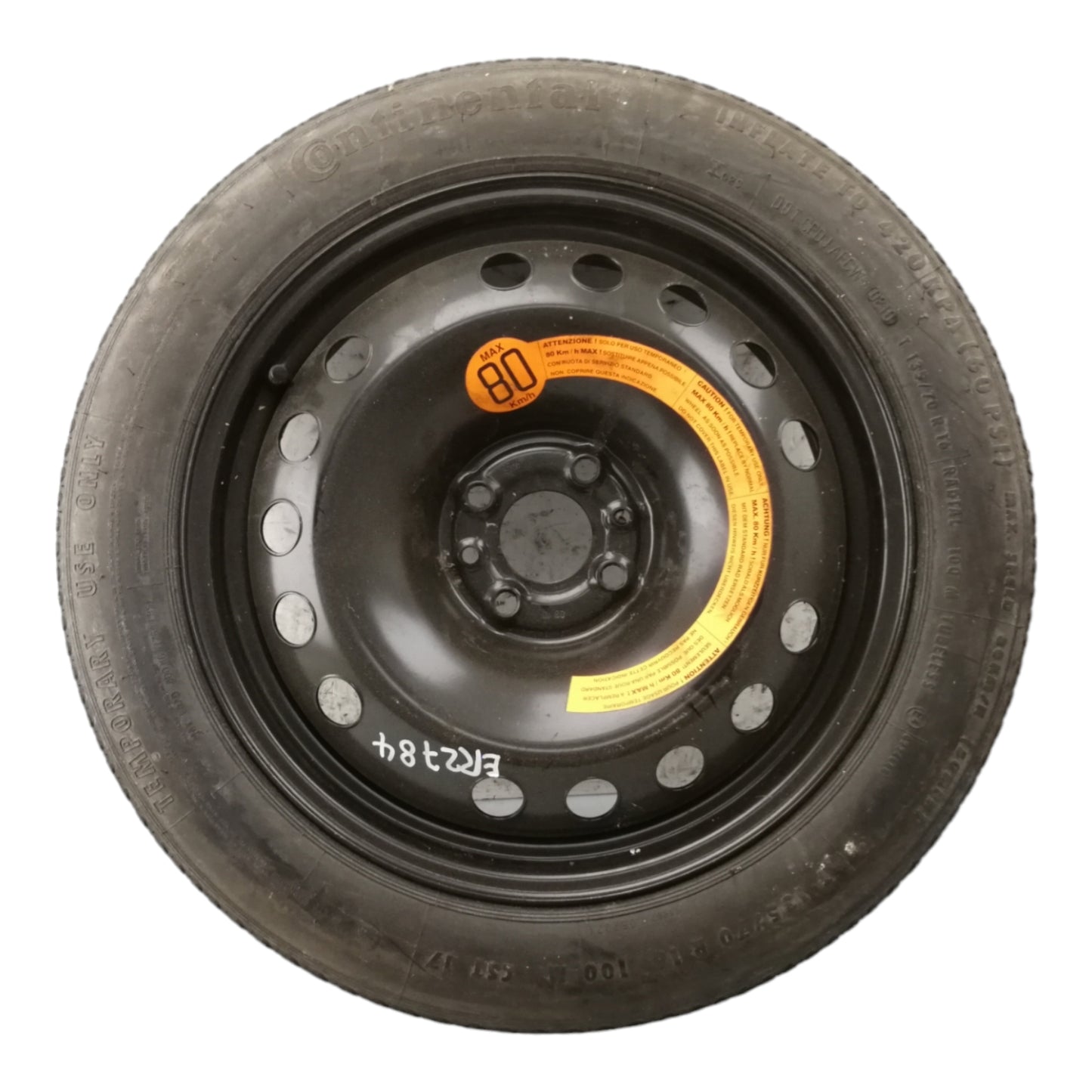 Cerchio Ruota Di Scorta Ruotino ALFA ROMEO MITO Raggio 16 ET15 4 Fori