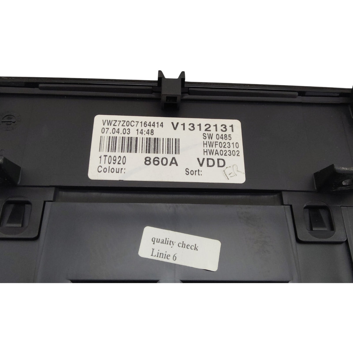 Quadro Strumenti VOLKSWAGEN TOURAN 1.9 TDi Motore AVQ