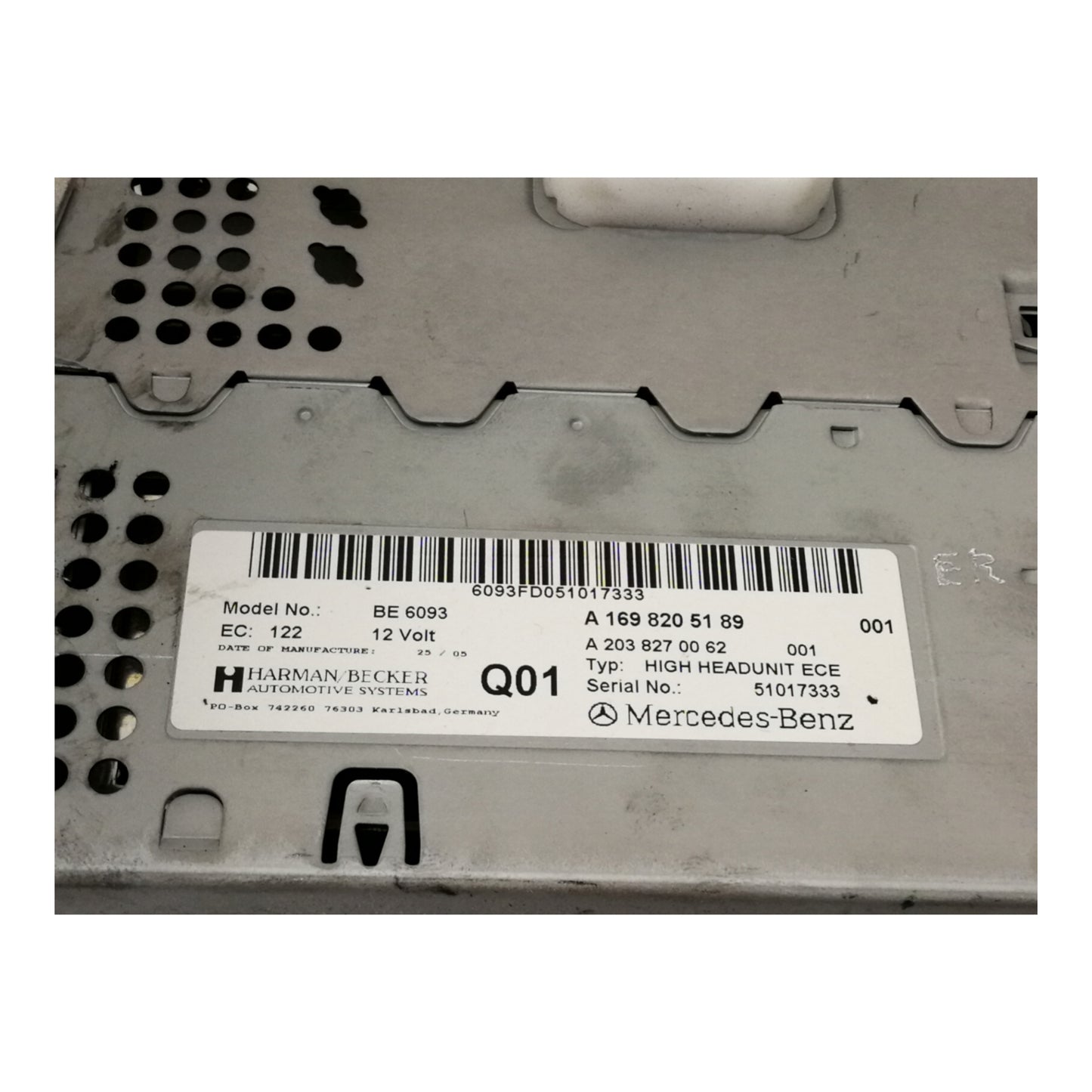 Unità Autoradio MERCEDES CLASSE A W169 Benzina Diesel