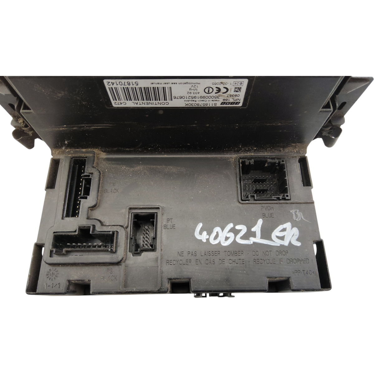 Body Computer Fusibili FIAT PANDA 169 2 Serie 1.2 Bi-Fuel Motore 188A4000