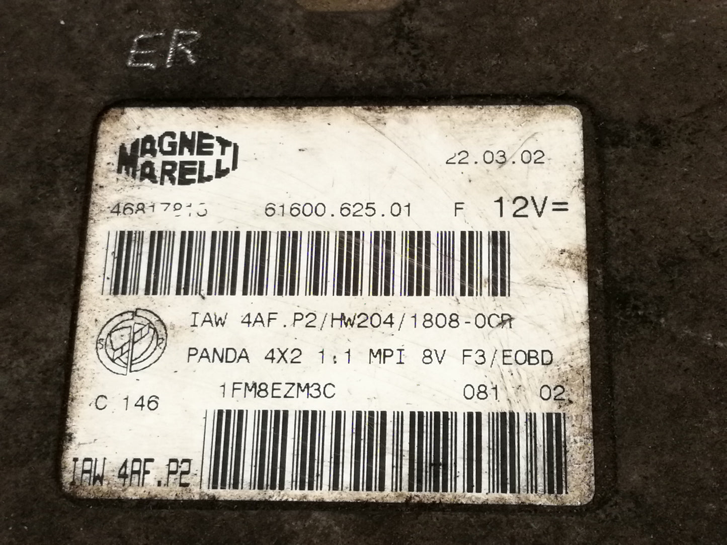 Centralina Iniezione FIAT PANDA 1 Serie 1.1 Benzina