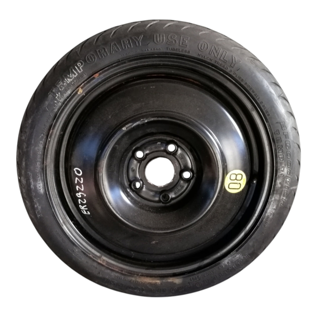 Cerchio Ruotino Di Scorta TOYOTA AURIS 1 Serie Raggio 17 ET39