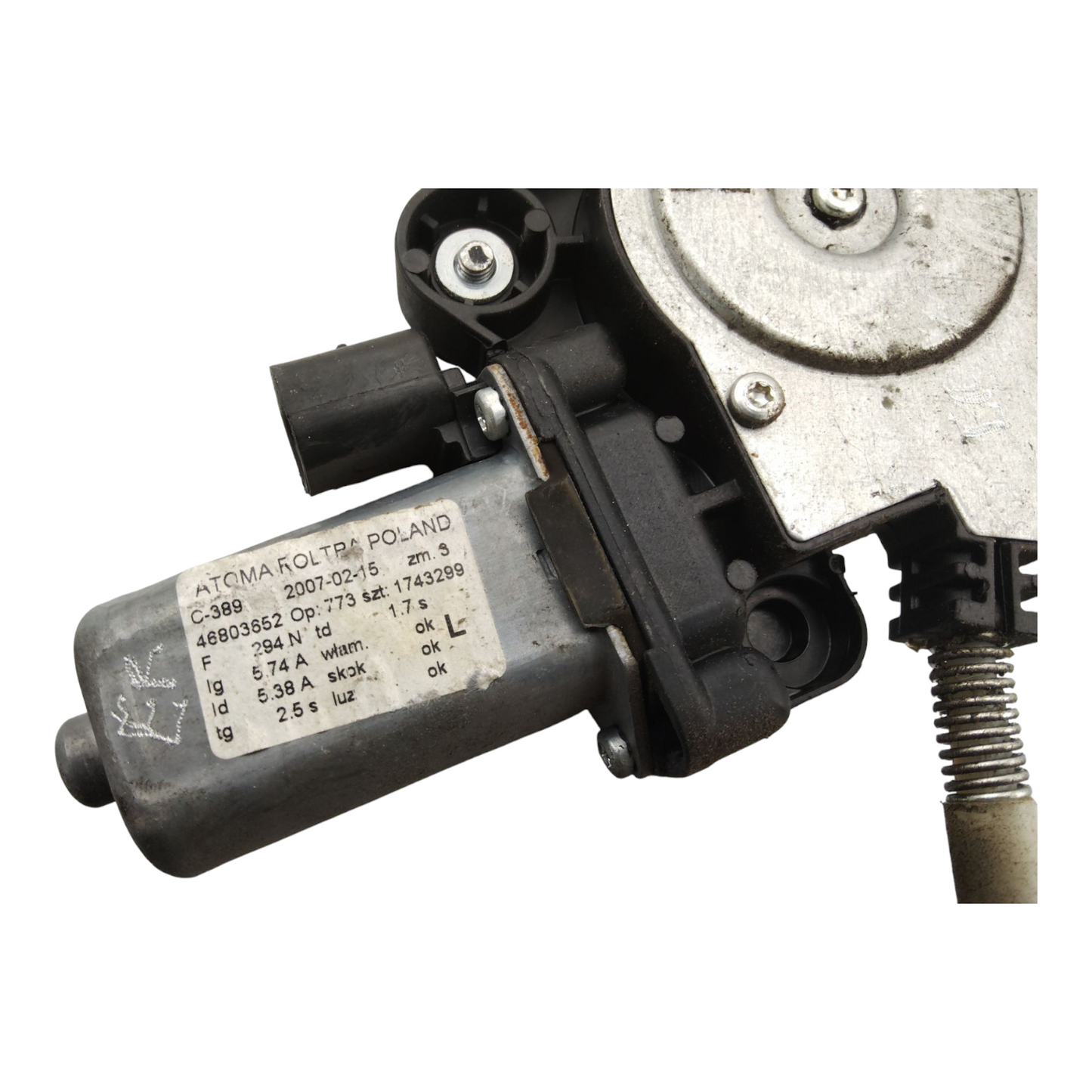 Alzacristallo Alzavetro Anteriore Sinistro FIAT PANDA 2 Serie