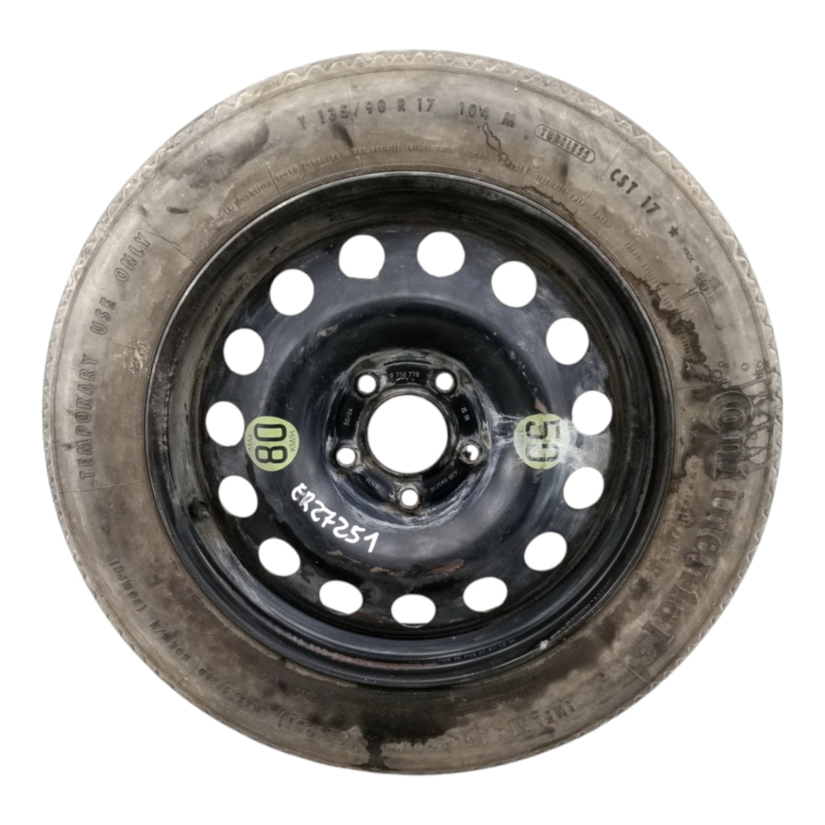 Cerchio Ruota Di Scorta BMW X3 E83 Raggio 17 ET18 5 Fori