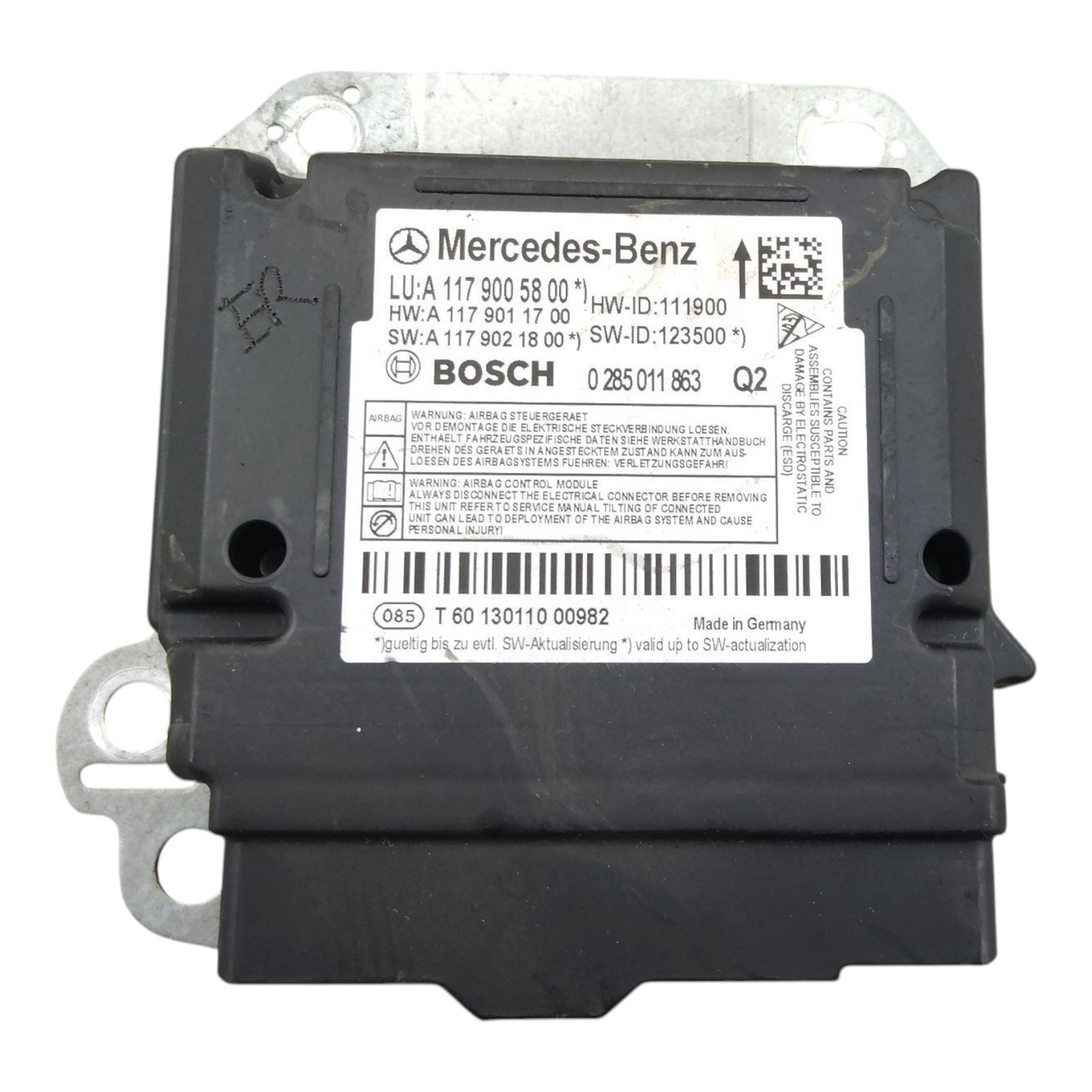 Centralina Airbag MERCEDES CLASSE CLA C117 Pre-Restyling