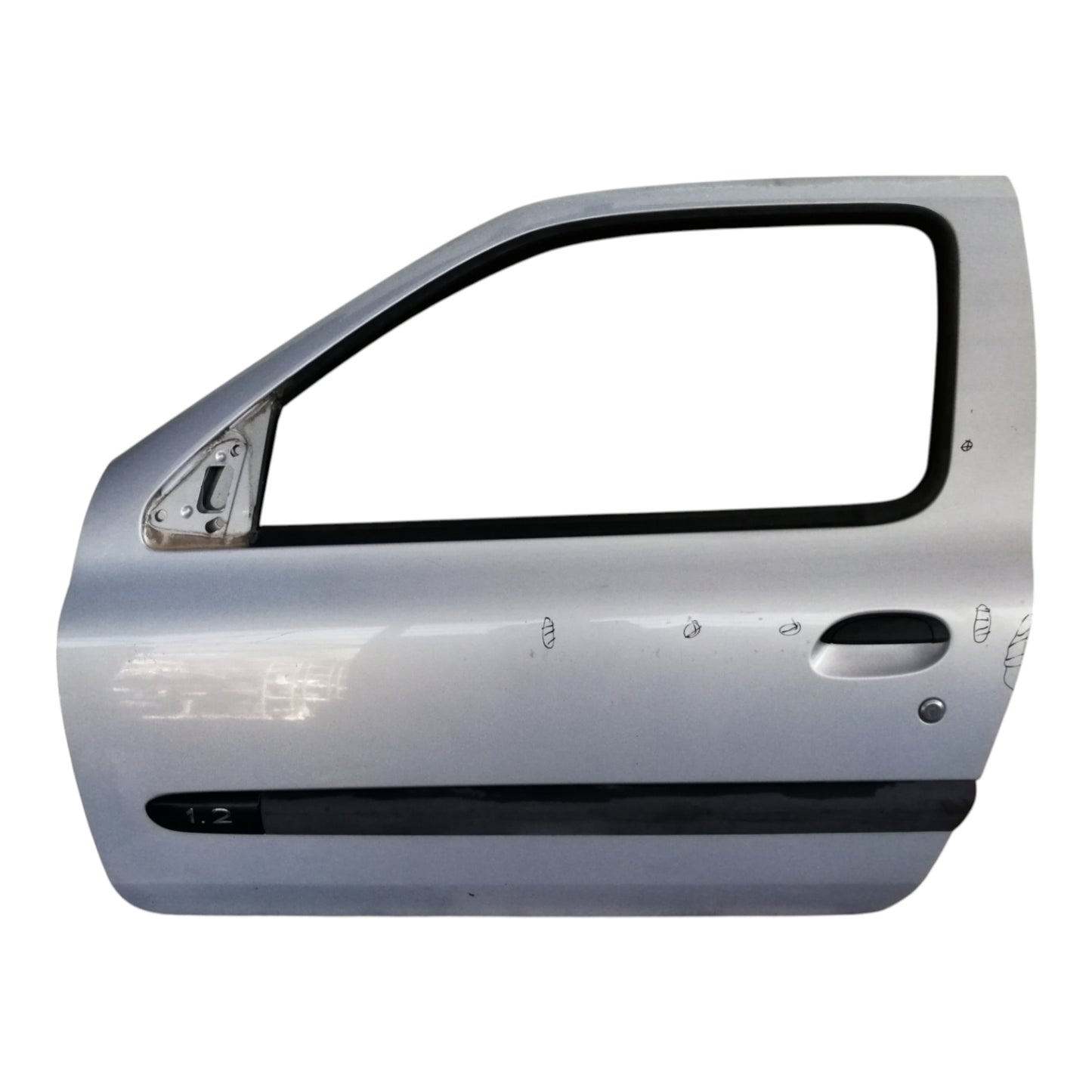 Porta Portiera Anteriore Sinistro RENAULT CLIO 2 Serie 3 Porte
