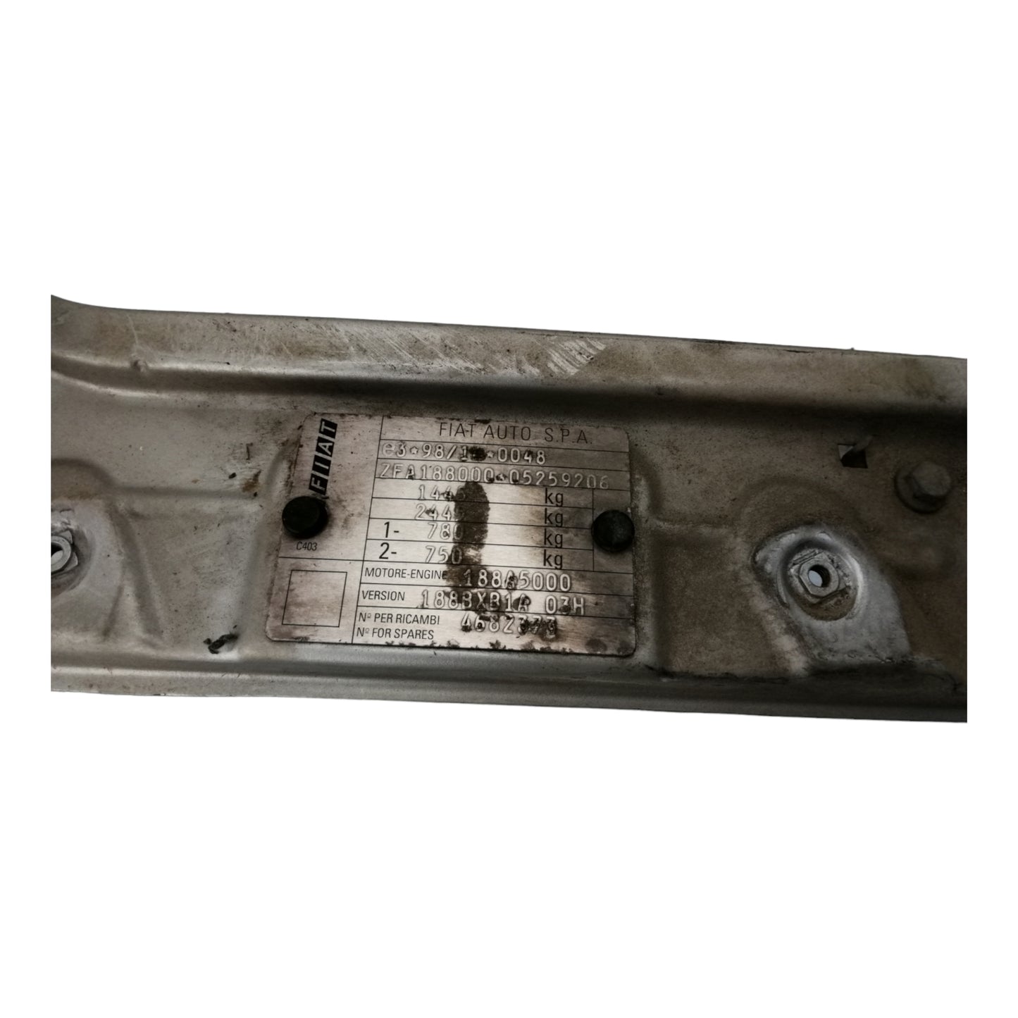 Traversa Frontale Parte Ant Anteriore FIAT PUNTO 2 Serie