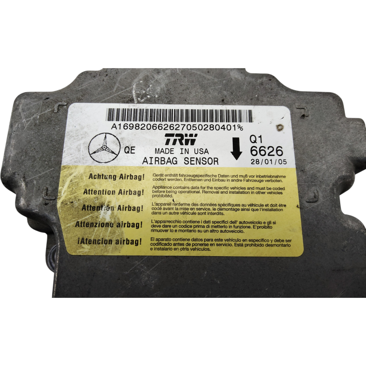 Centralina Airbag MERCEDES CLASSE A W169/CLASSE B W245