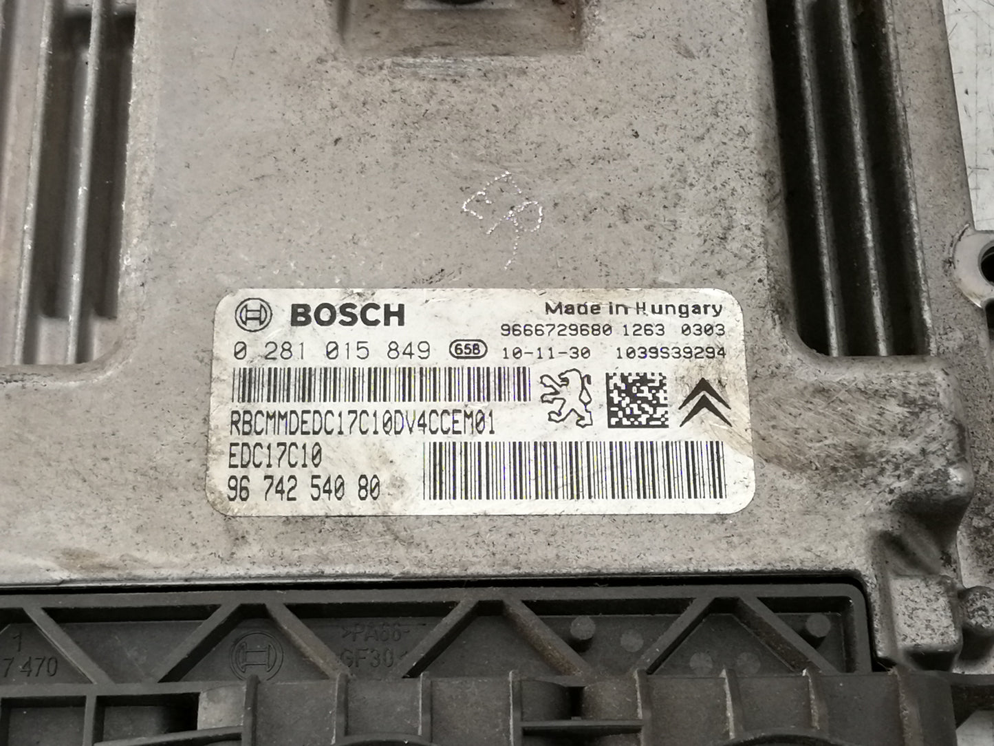 Centralina Iniezione PEUGEOT 207 Berlina VAN 1.4 Diesel Motore 8HR