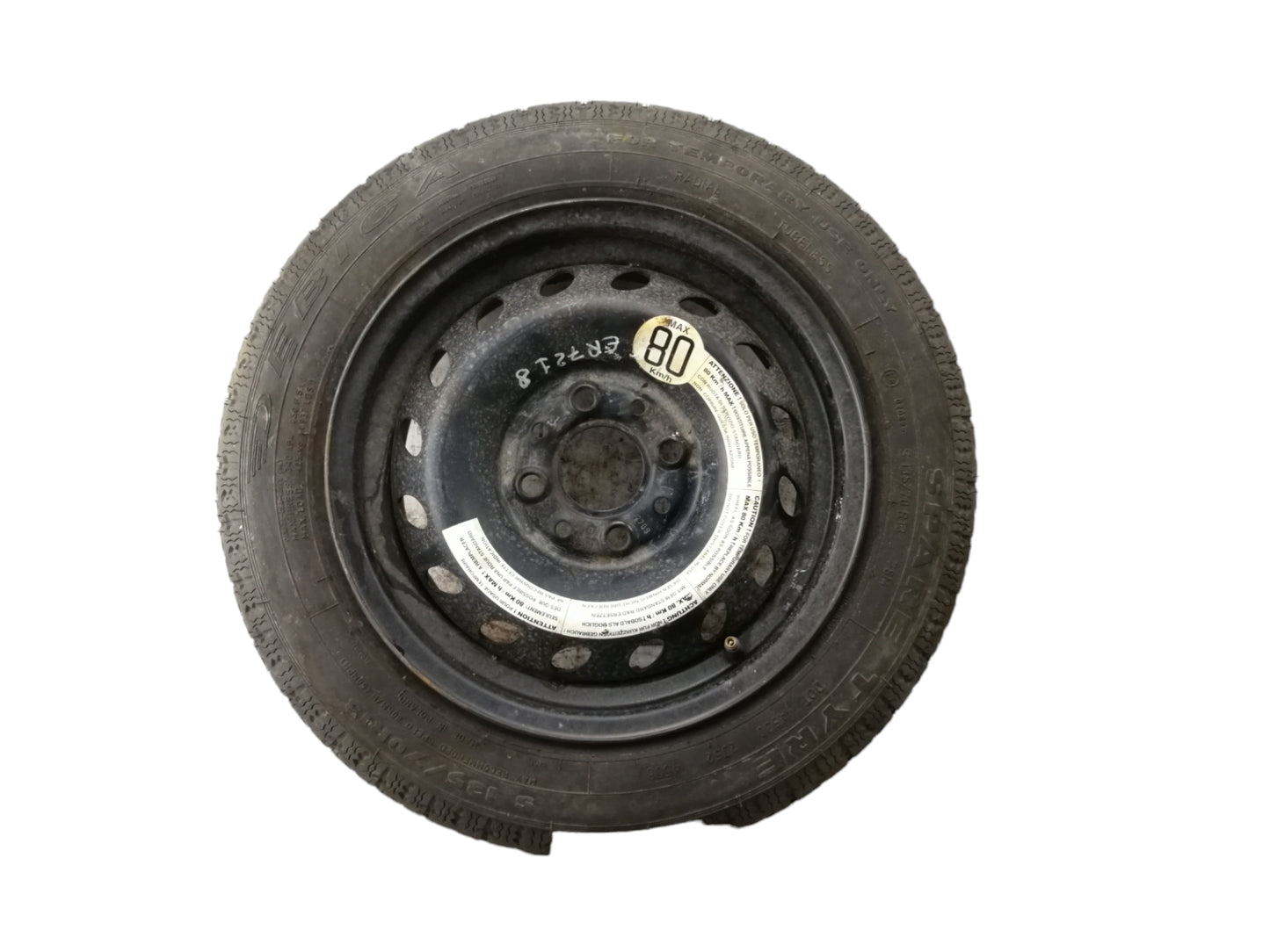 Cerchio Ruota Di Scorta FIAT SEICENTO/600 - Raggio 13 ET33 135/70 4 Fori -