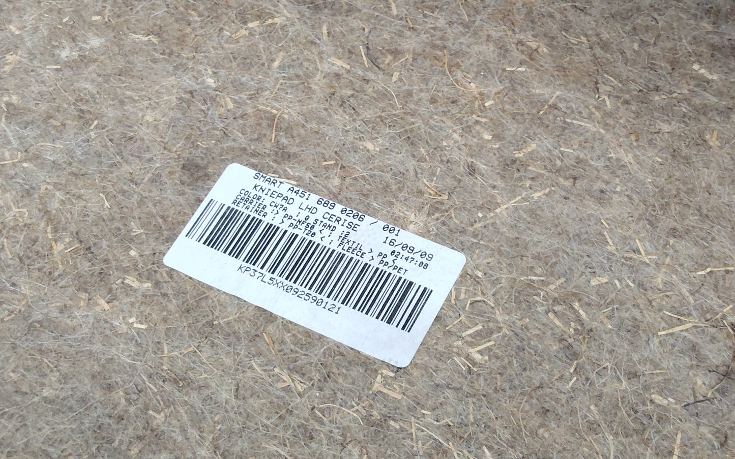 Cruscotto Rivestimento Parte Inferiore SMART FORTWO 451