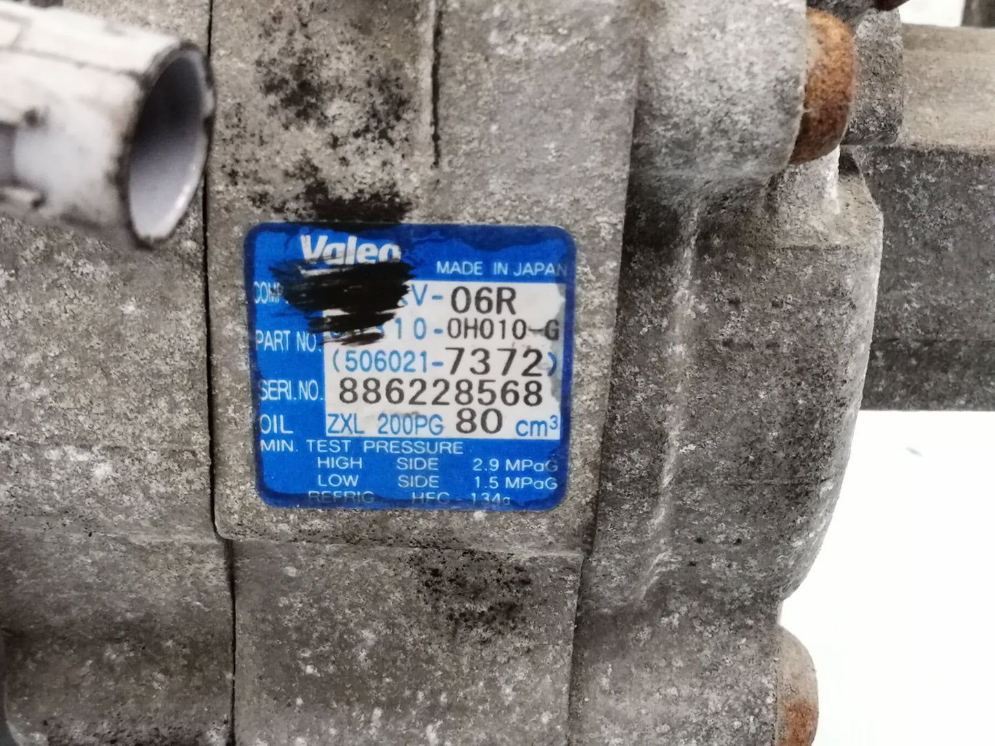 Compressore Aria Condizionata Ac CITROEN C1 1 Serie 1.0 Benzina MOTORE 1KR