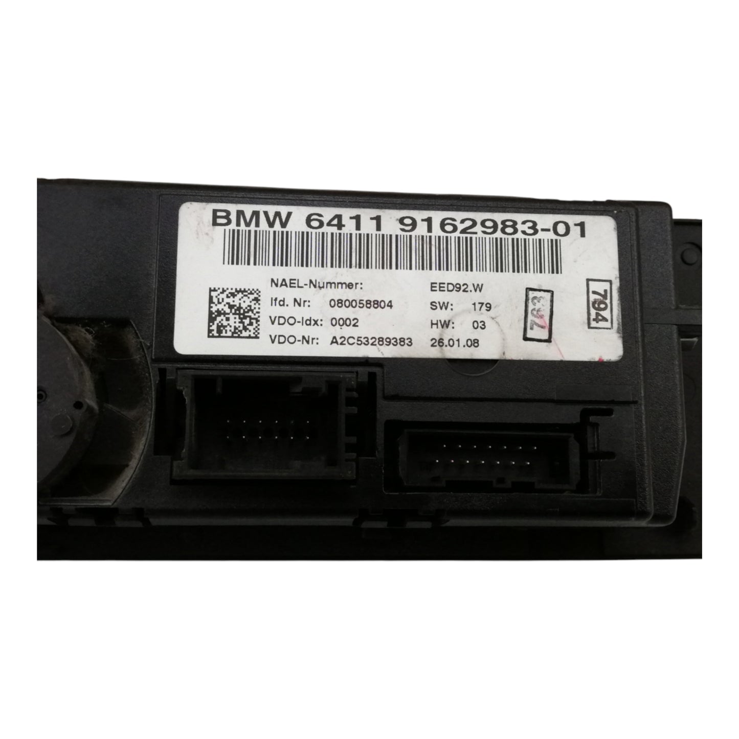 Modulo Comando Clima BMW SERIE 1 E87 E88/SERIE 3 E90 E91 E92 E93