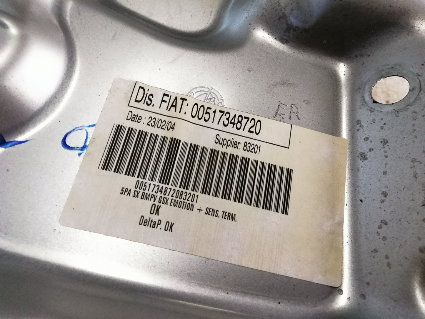 Alzacristallo Alzavetro Anteriore Sinistro FIAT IDEA