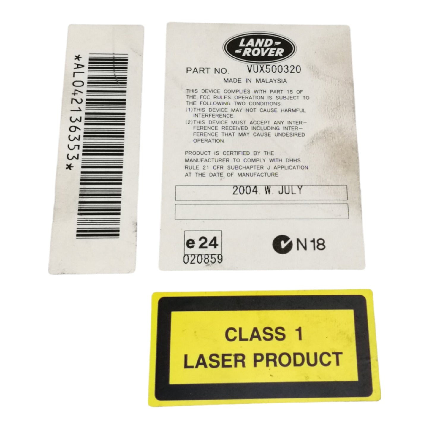 Unità Autoradio LAND ROVER DISCOVERY 3 Serie