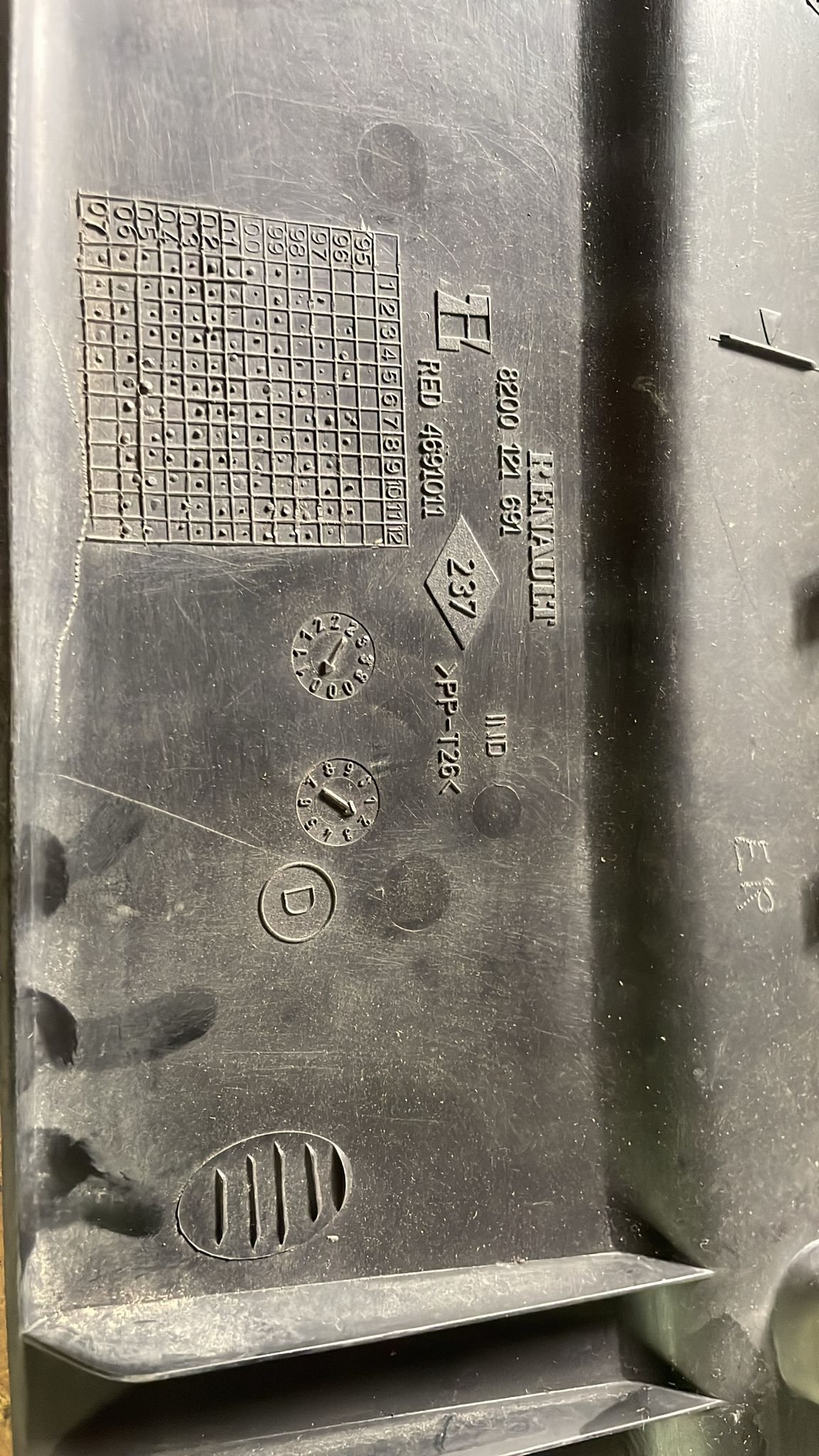 Cunetta Griglia Acqua Sottoparabrezza Destro OPEL MOVANO A 2 Serie