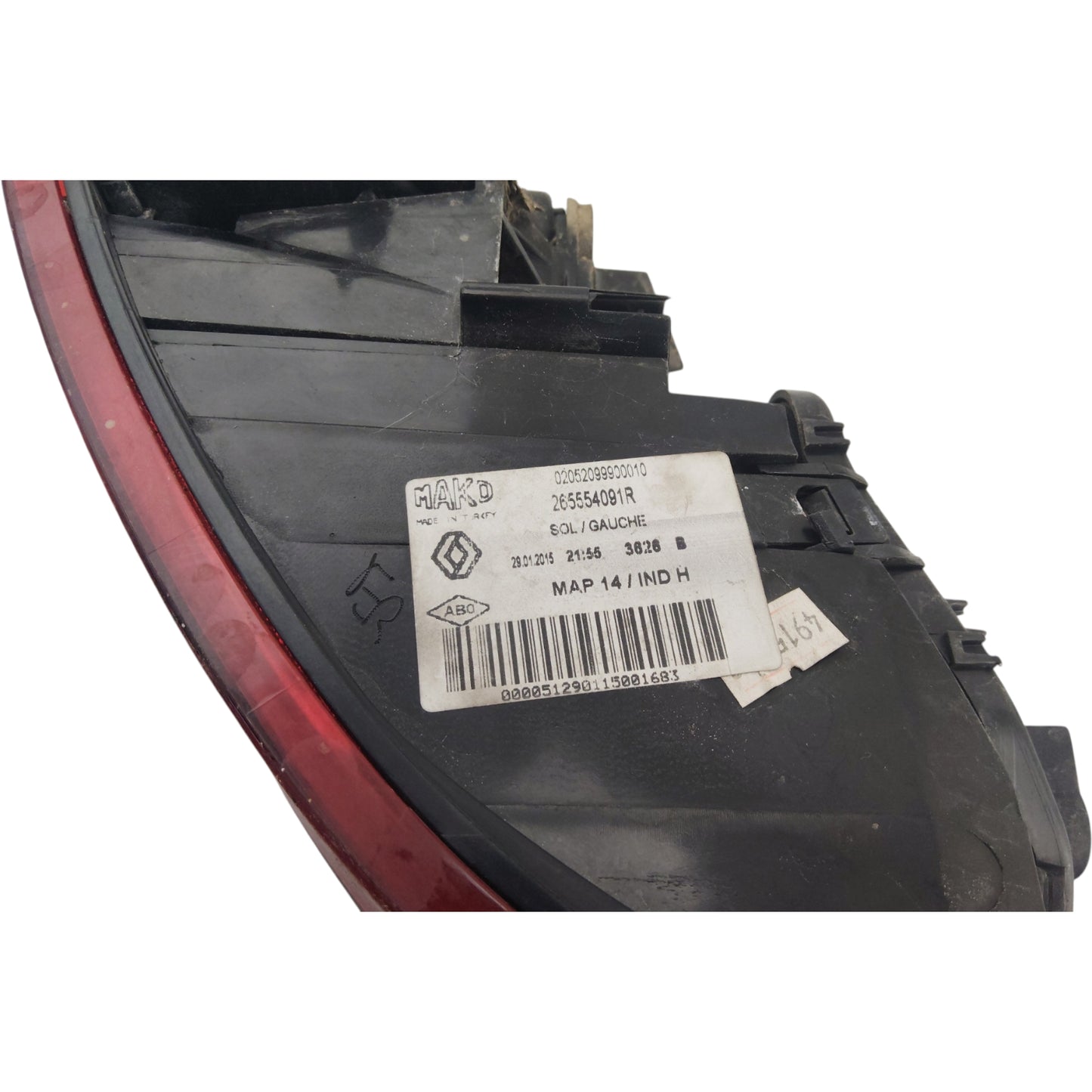 Fanale Stop Esterno Posteriore Sinistro RENAULT CLIO 4 Serie