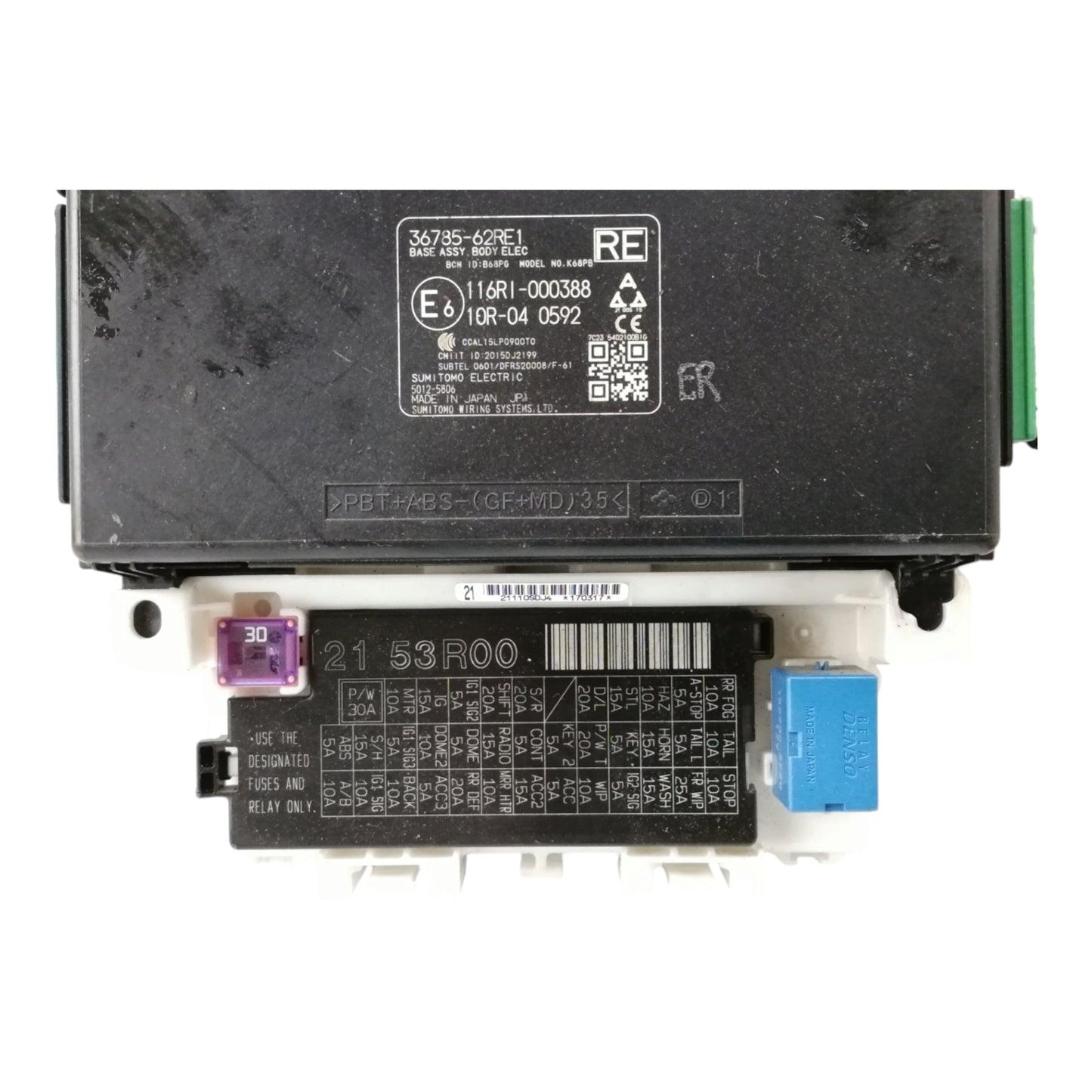 Computer Di Bordo Centralina Confort SUZUKI IGNIS 3 Serie 1.2 4X4 Motore K12C