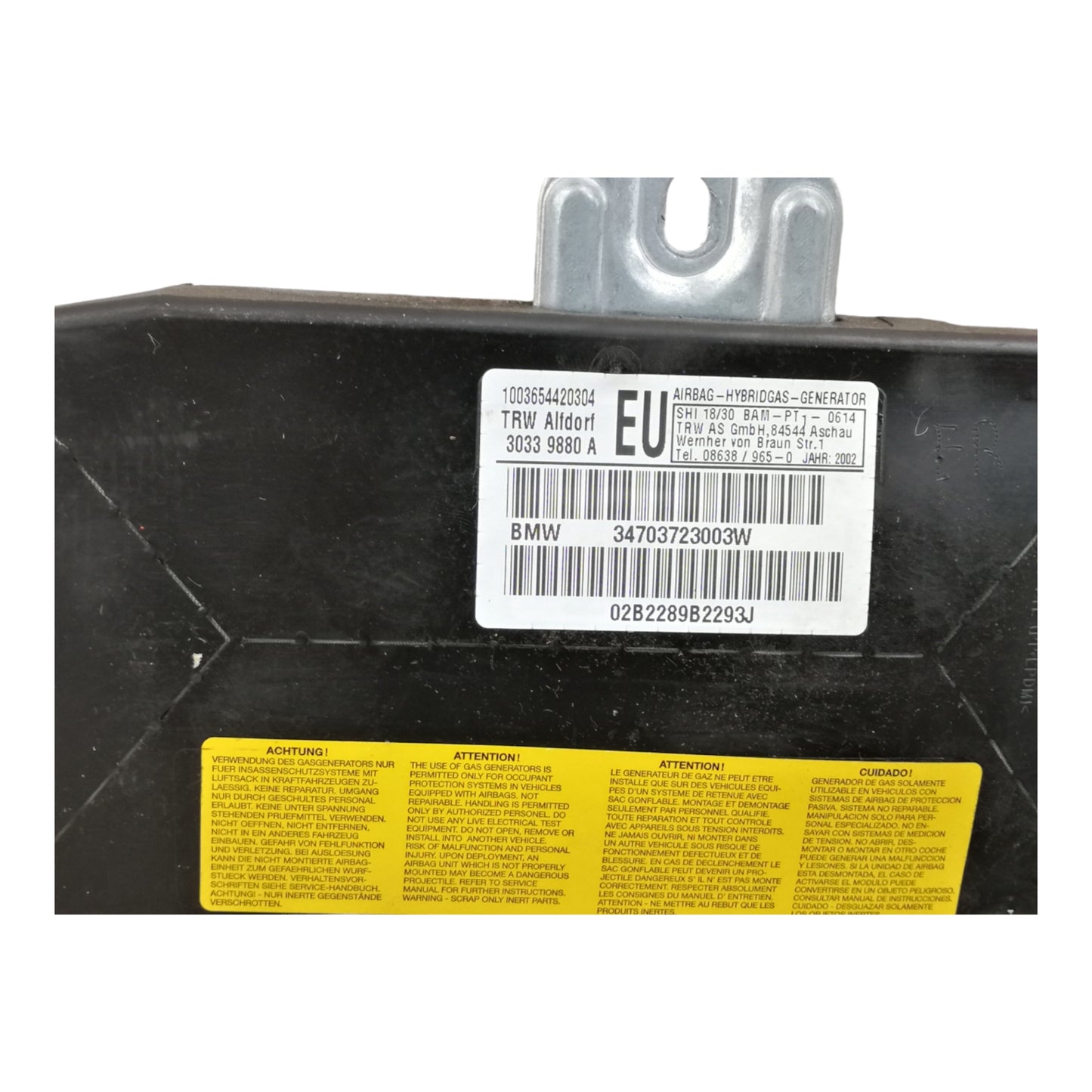 Airbag Porta Anteriore Destro BMW SERIE 3 E46 Berlina Station Wagon