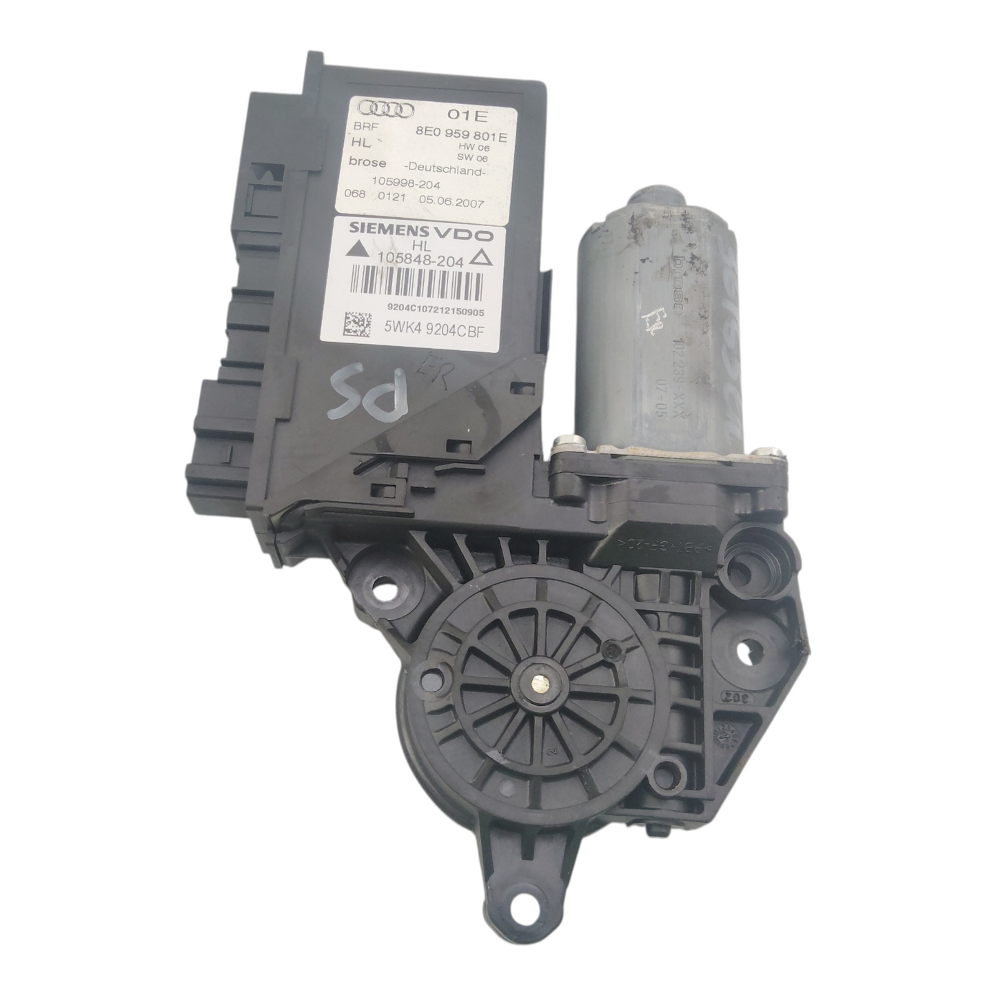Motorino Alzacristallo Porta Posteriore Sinistro AUDI A4 8ED 8EC 8E5 8E2