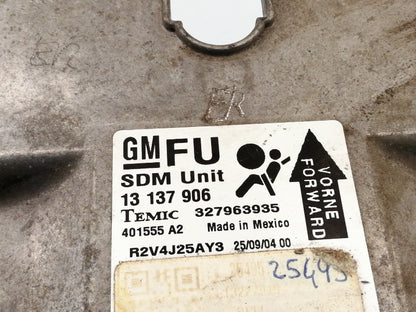 Centralina airbag opel astra h sw (2004 > 2009) 13137906 motore z17dth