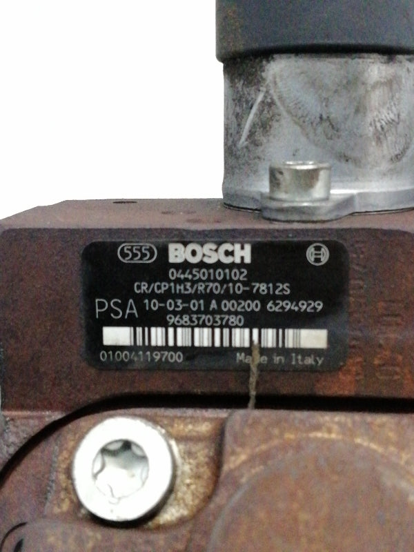 Pompa iniezione peugeot 206 + 1.6 hdi (2001 in poi) 9683703780 bosch
