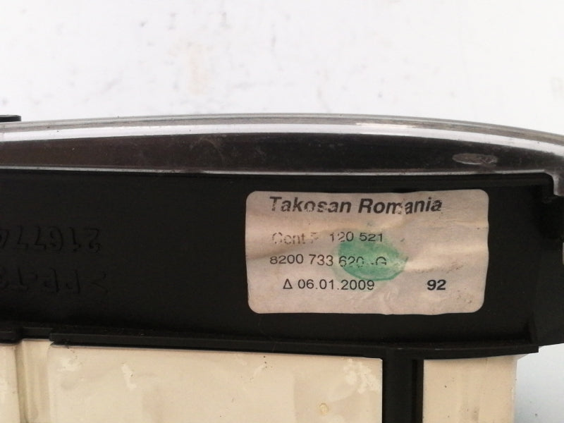 Quadro strumenti dacia sandero 1.4 (2007 > 2012) 8200733620 contachilometri