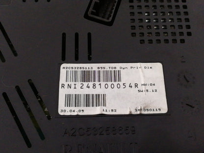 Quadro strumenti renault megane 1.5 dci (2008 in poi) a2c53285113 originale