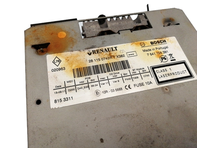 Kit autoradio renault megane (2008 - 2012) navigatore lettore cd comando