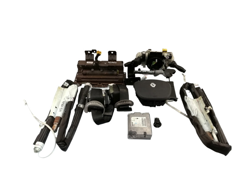 KIT AIRBAG RENAULT LAGUNA (2007 IN POI) CENTRALINA VOLANTE CINTURE DEVIOLUCI