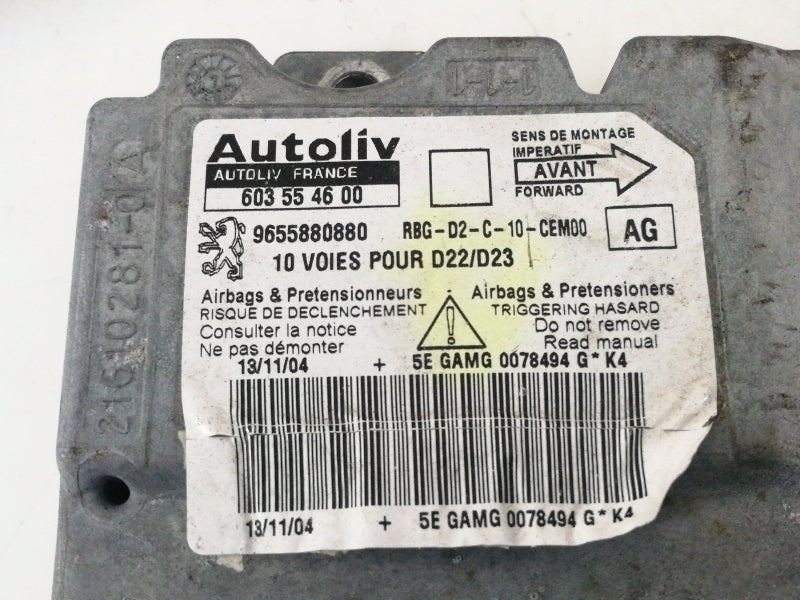 KIT AIRBAG PEUGEOT 407 (2004 - 2011) CENTRALINA CRUSCOTTO VOLANTE CINTURE