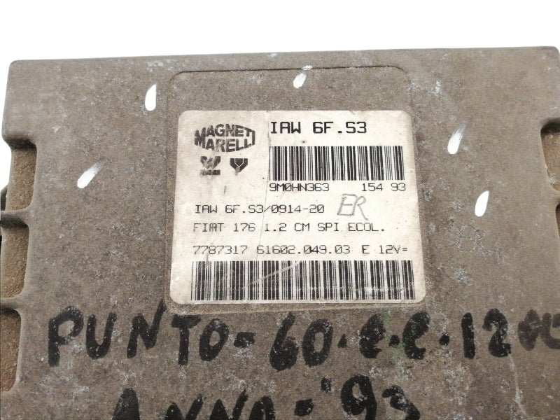 Centralina motore fiat punto 1.2 60 sx (1993 > 1997) 7787317 motore