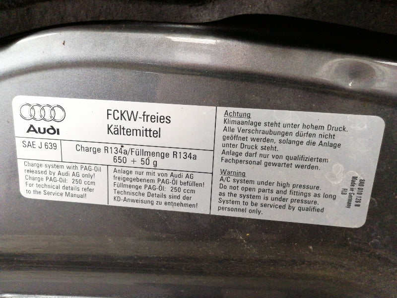 Cofano anteriore audi a6 - a6 avant - 4b ( 1997 > 2001 ) 4b3823029b grigio