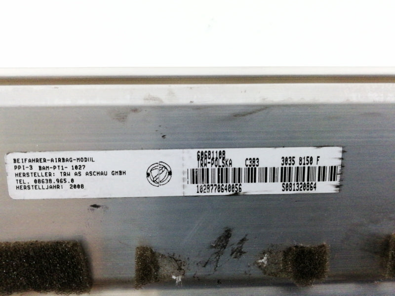 Airbag passeggero alfa romeo 159 (2005 in poi) 60681108 cruscotto originale