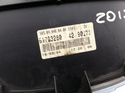 Quadro strumenti fiat punto 1.3 jtd (1999 - 2011) 51703280 completo cornice